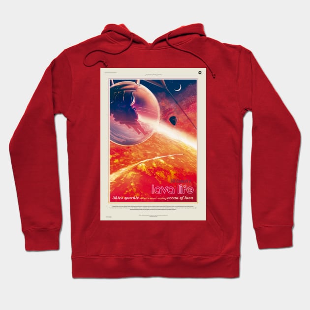 Lava Life NASA Artwork Hoodie by GEEKNESS